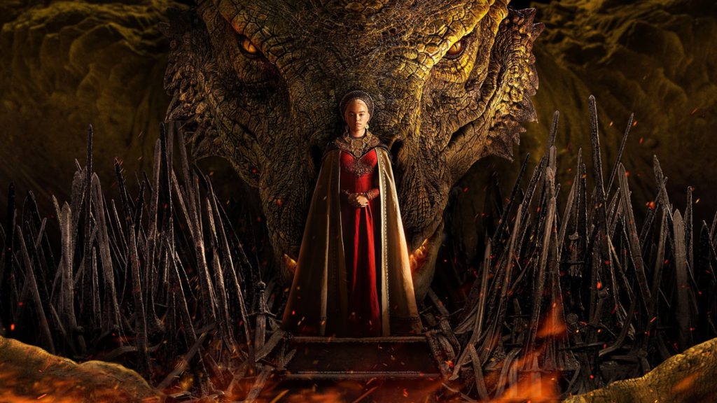Poster de divulgação da série House Of The Dragon mostra Rhaenyra Targaryen