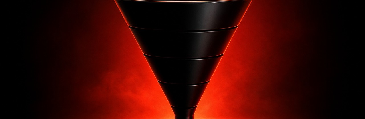 Header dedicado do Blog V4 sobre O que é Funil de Vendas: Etapas para Conversão de Clientes